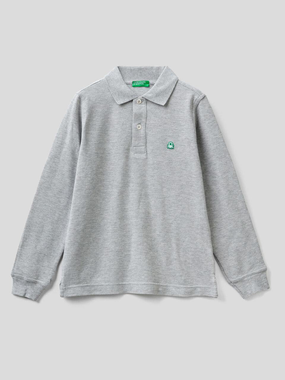 Polo manica lunga 100% cotone bio image number 1