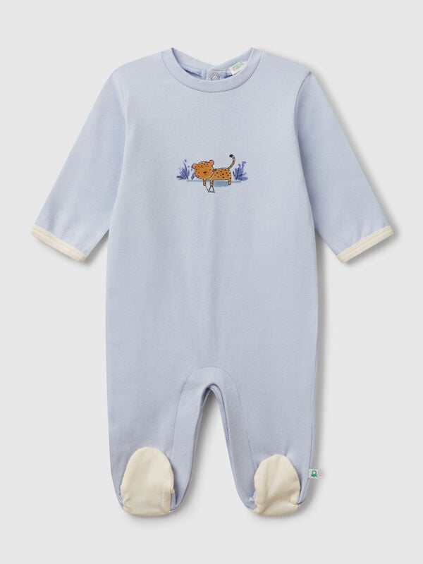 Tuta lunga con stampa animaletto Baby