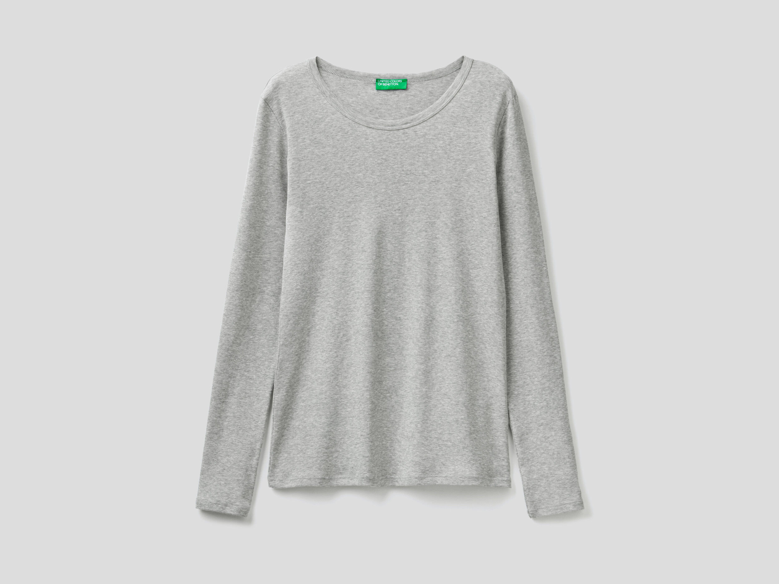United Colors of Benetton Donna Abbigliamento Top e t-shirt T-shirt T-shirt a maniche lunghe T-shirt A Manica Lunga In Puro Cotone 