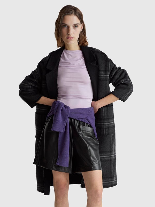 Bermuda in tessuto spalmato Donna