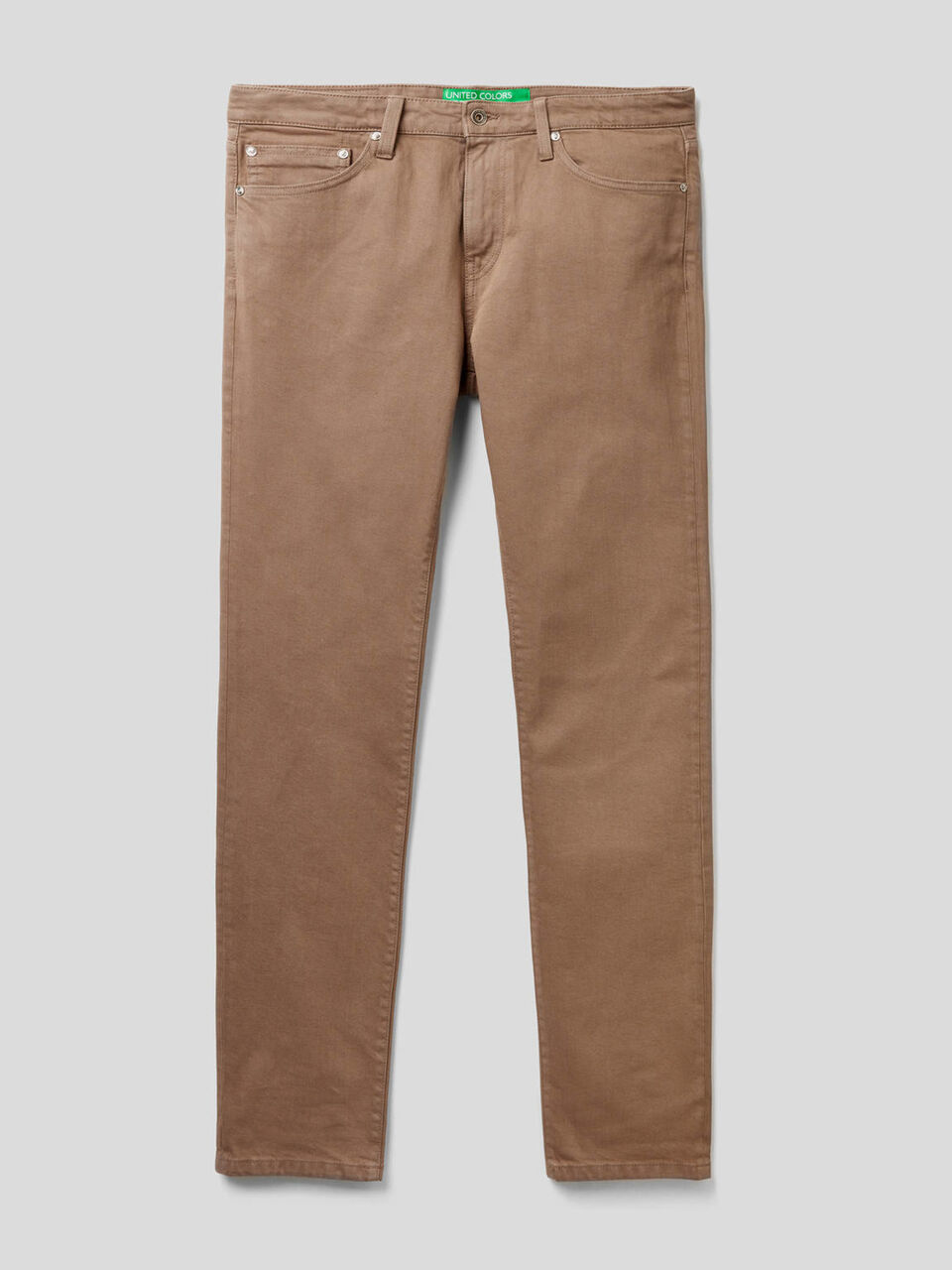 Pantaloni cinque tasche in cotone stretch image number 1