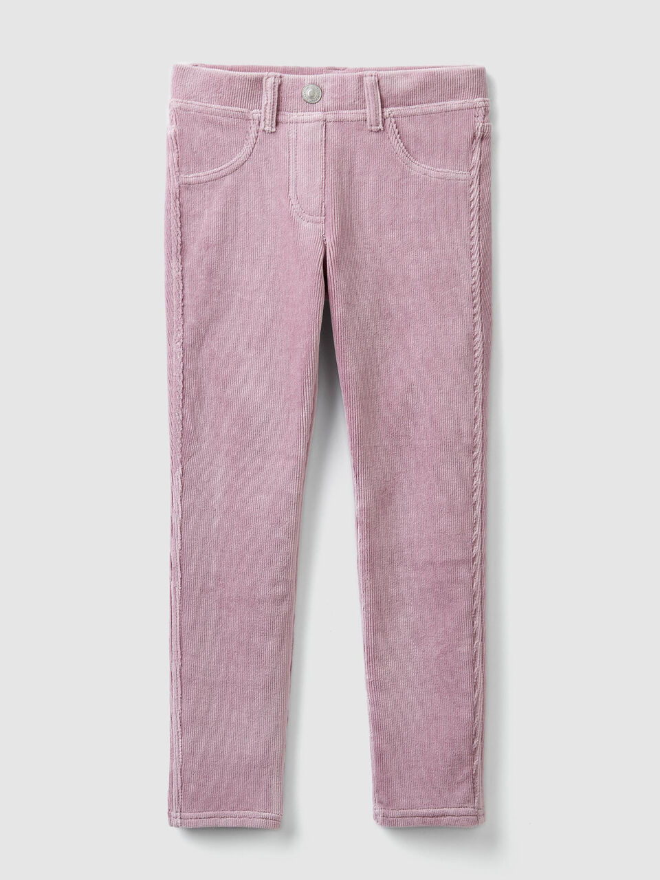 Pantaloni super skinny in ciniglia image number 1