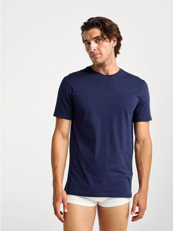 T-shirt in cotone a fibra lunga Uomo