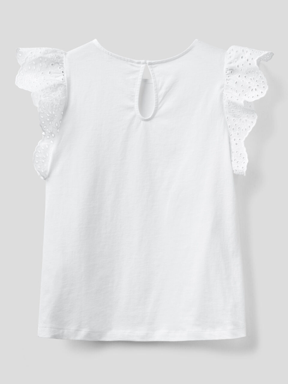T-shirt con manica in sangallo image number 2