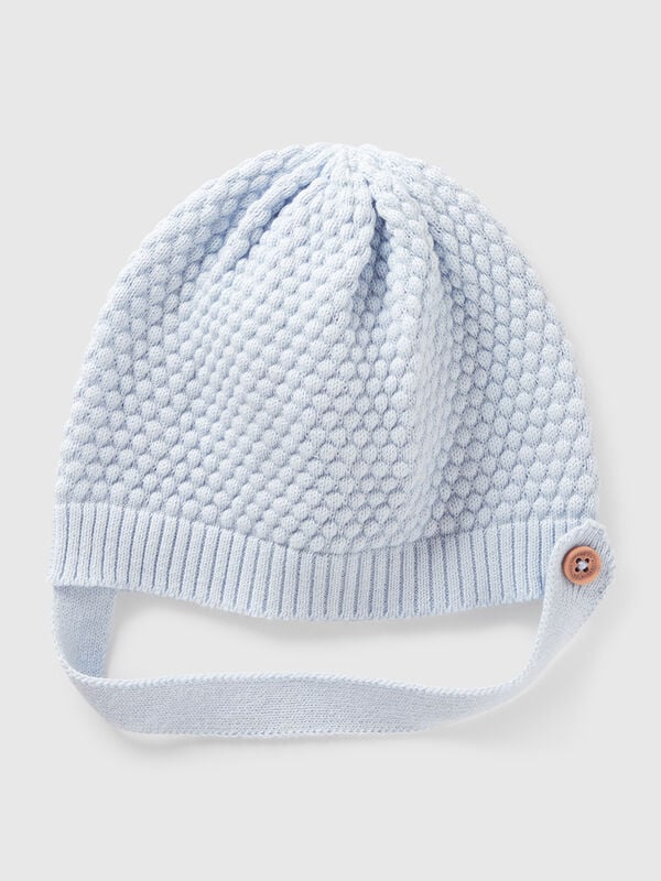 Cappellino lavorato 100% cotone Baby