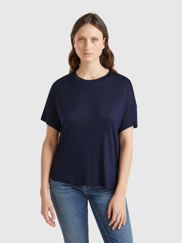 T-shirt slim fit in viscosa stretch Donna