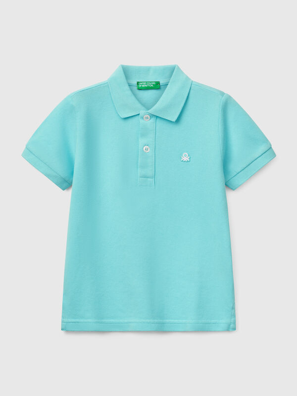 Polo manica corta in puro cotone Bambino