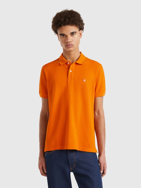 Polo regular fit ruggine Uomo