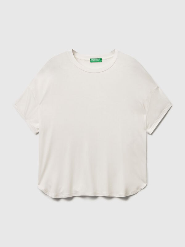 T-shirt slim fit in viscosa stretch Donna