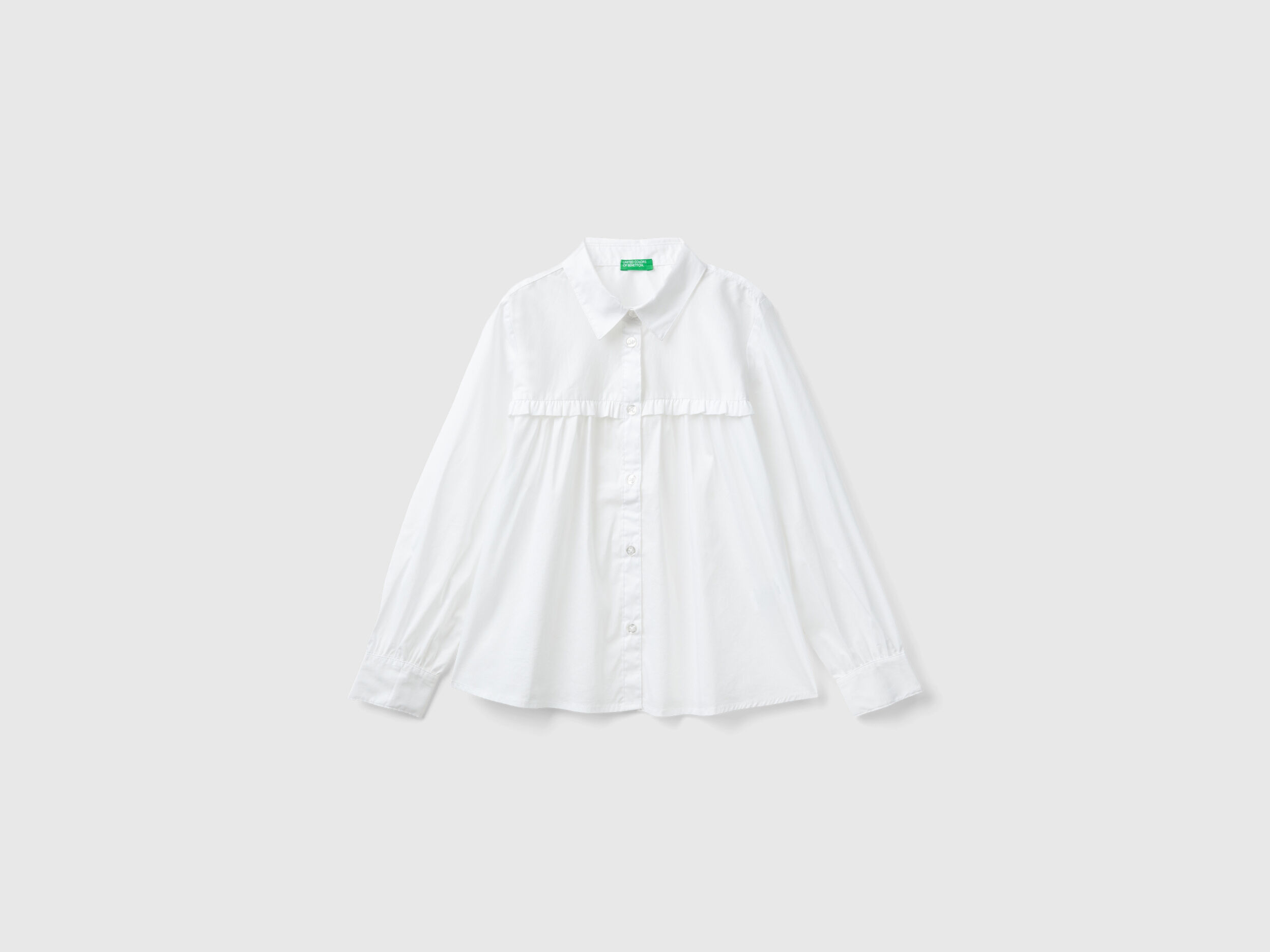 Camicia bianca bambina benetton deals