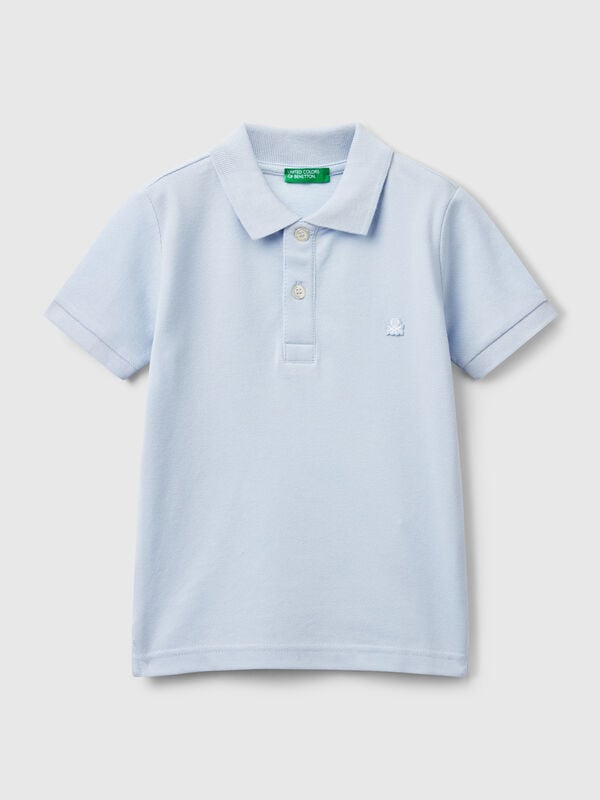 Polo manica corta in puro cotone Bambino