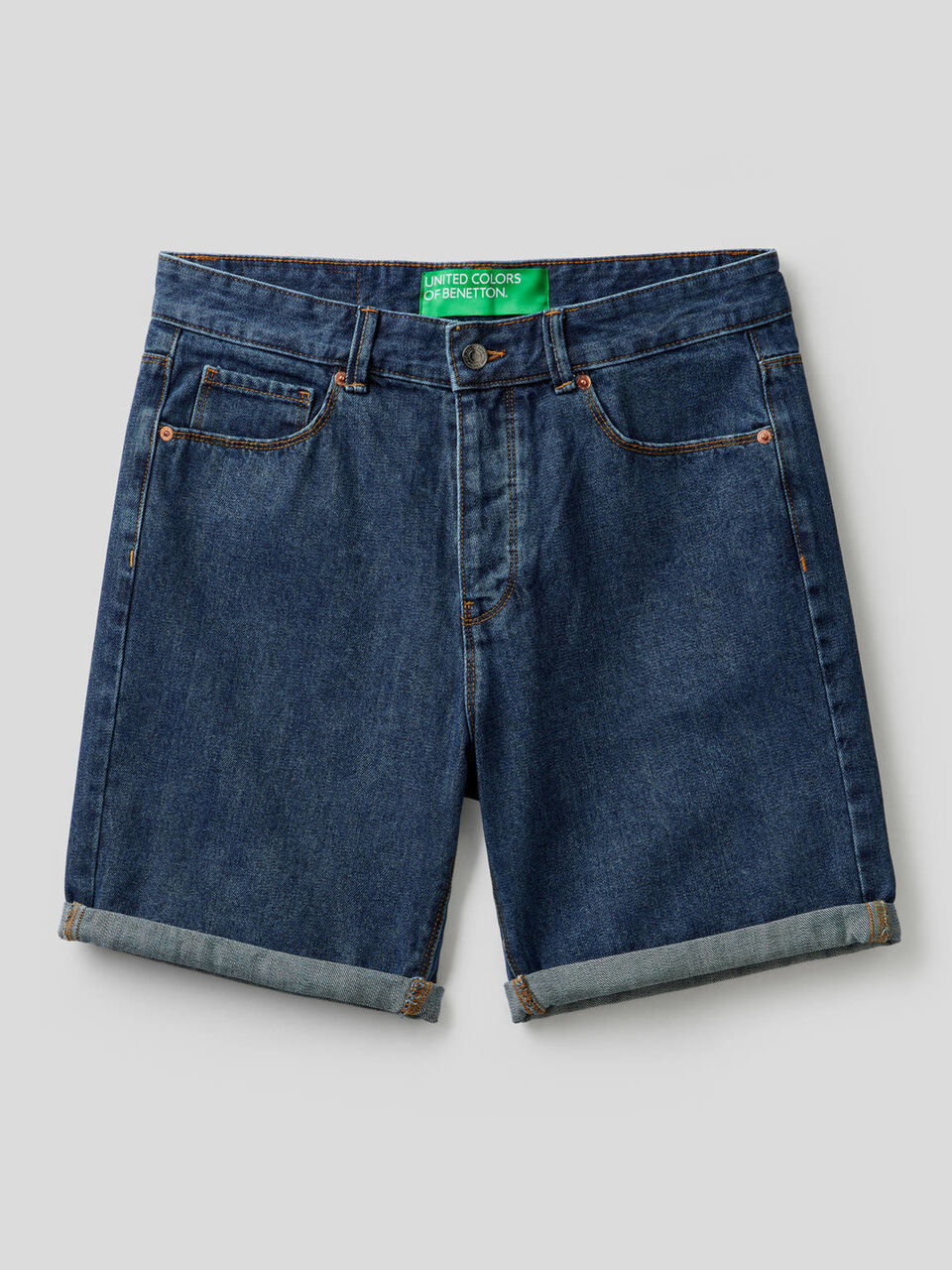 Bermuda in denim 100% cotone image number 1