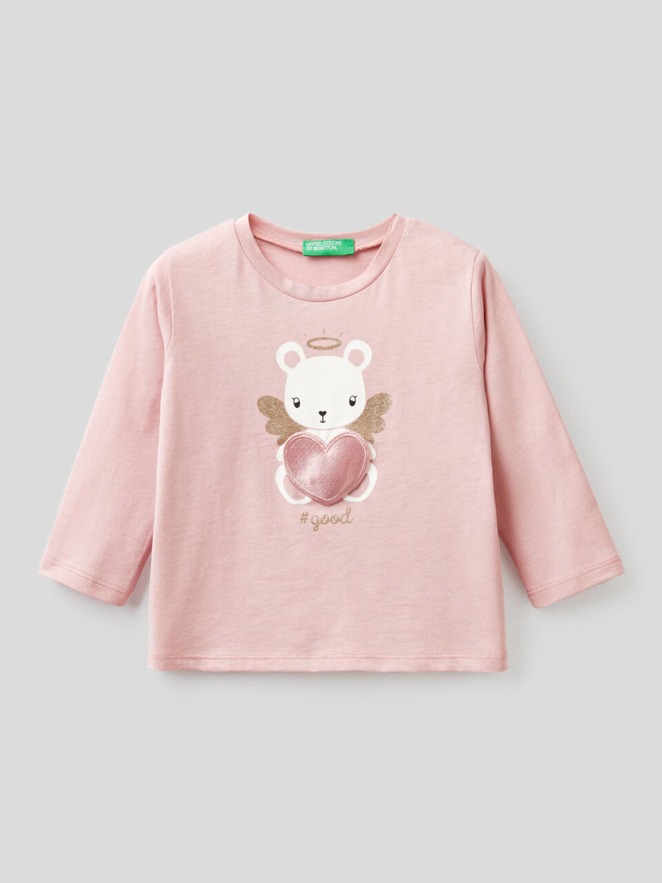 T-shirt in cotone bio con patch sonoro image number 1