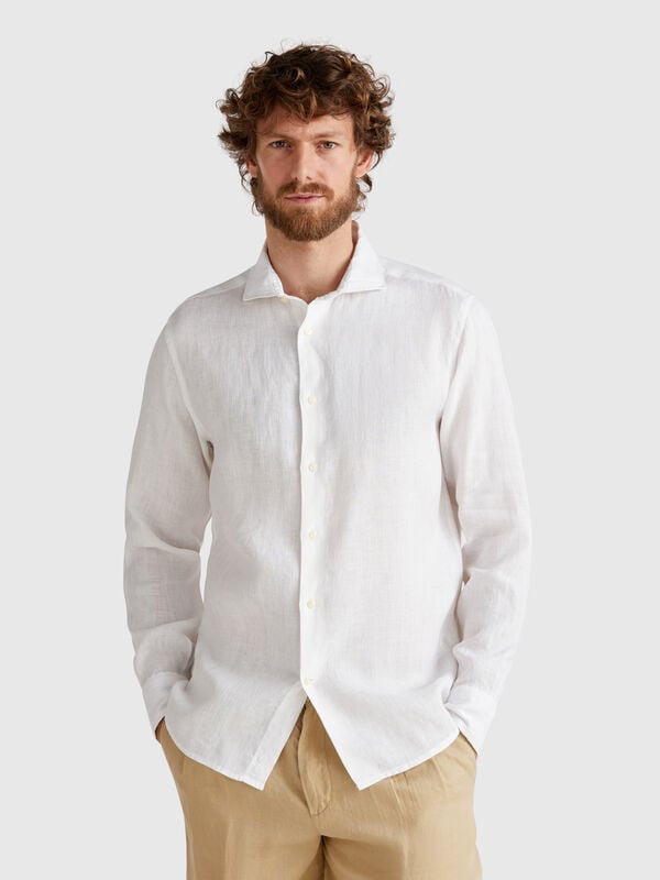 Camicia in puro lino Uomo