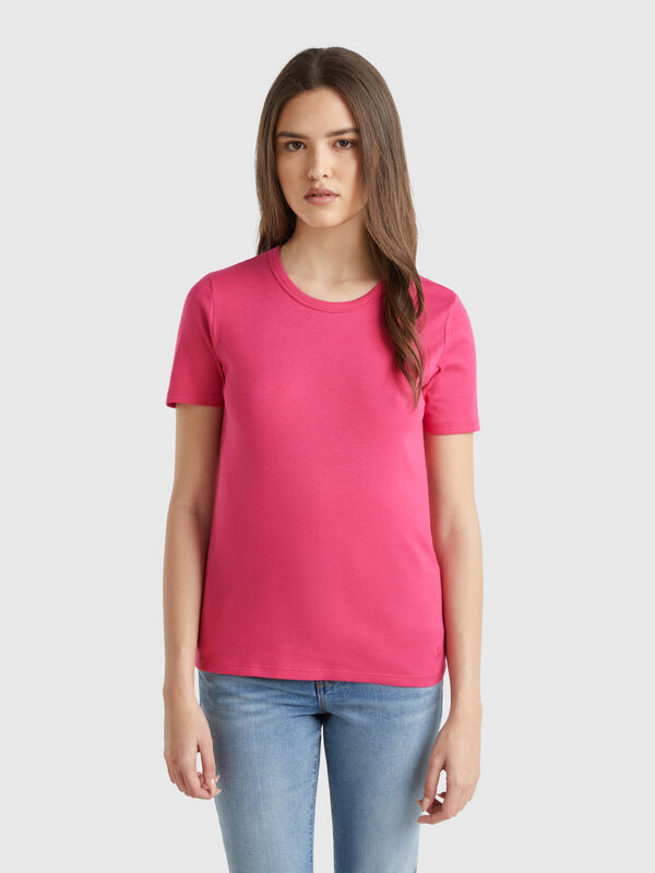 T-shirt in cotone a fibra lunga Donna