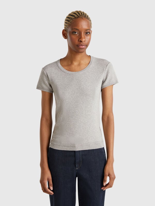 Maglia a manica corta in 100% cotone Donna