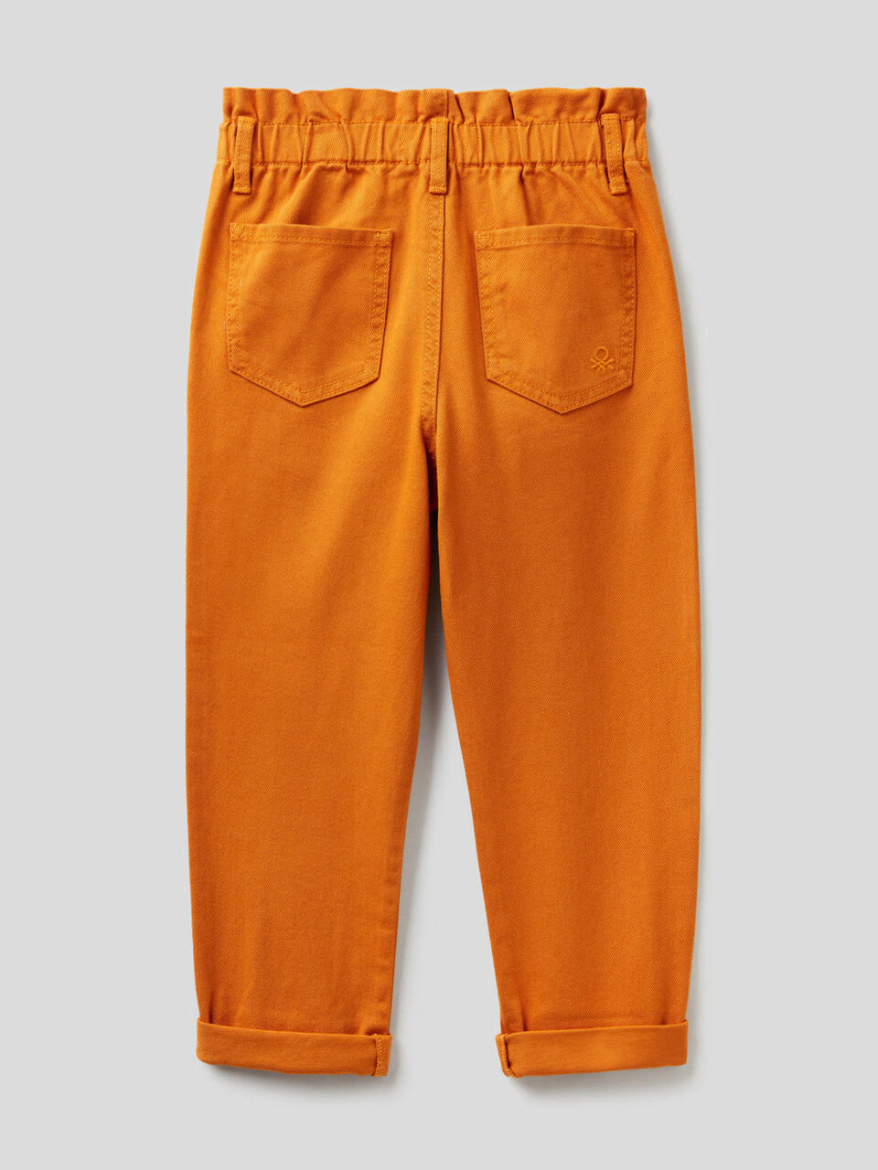 Pantaloni paperbag in cotone bio image number 2