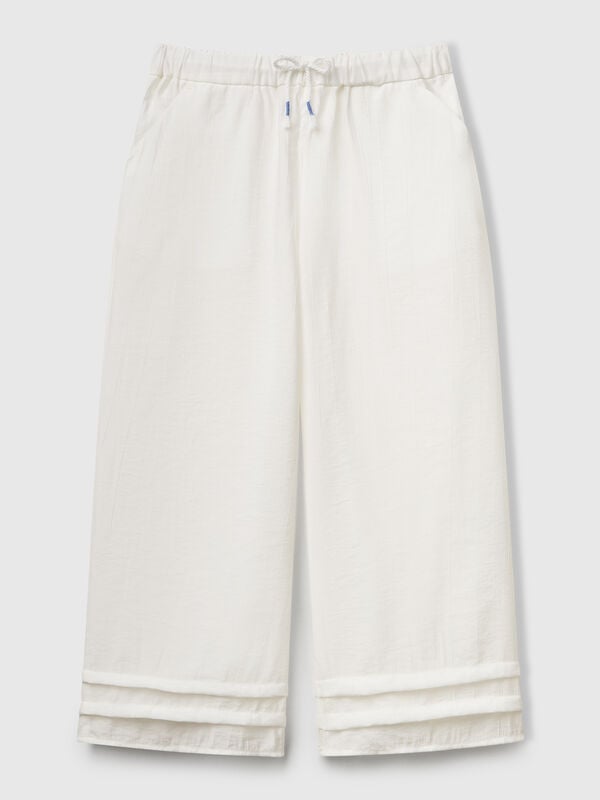 Pantaloni in misto viscosa Bambina