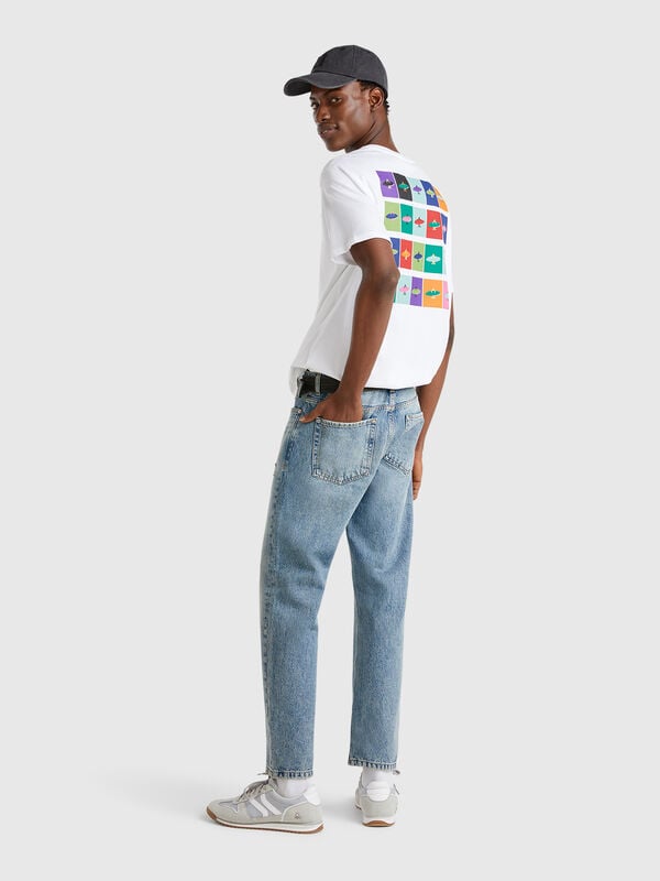 Jeans regular fit con rotture Uomo