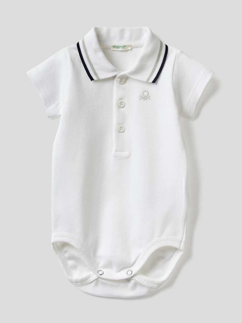 Body a polo in cotone biologico image number 1