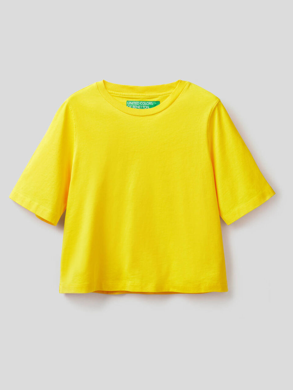 T-shirt boxy fit 100% cotone image number 1