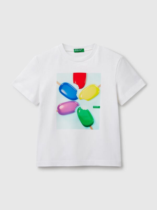 T-shirt con stampa gelato Bambino