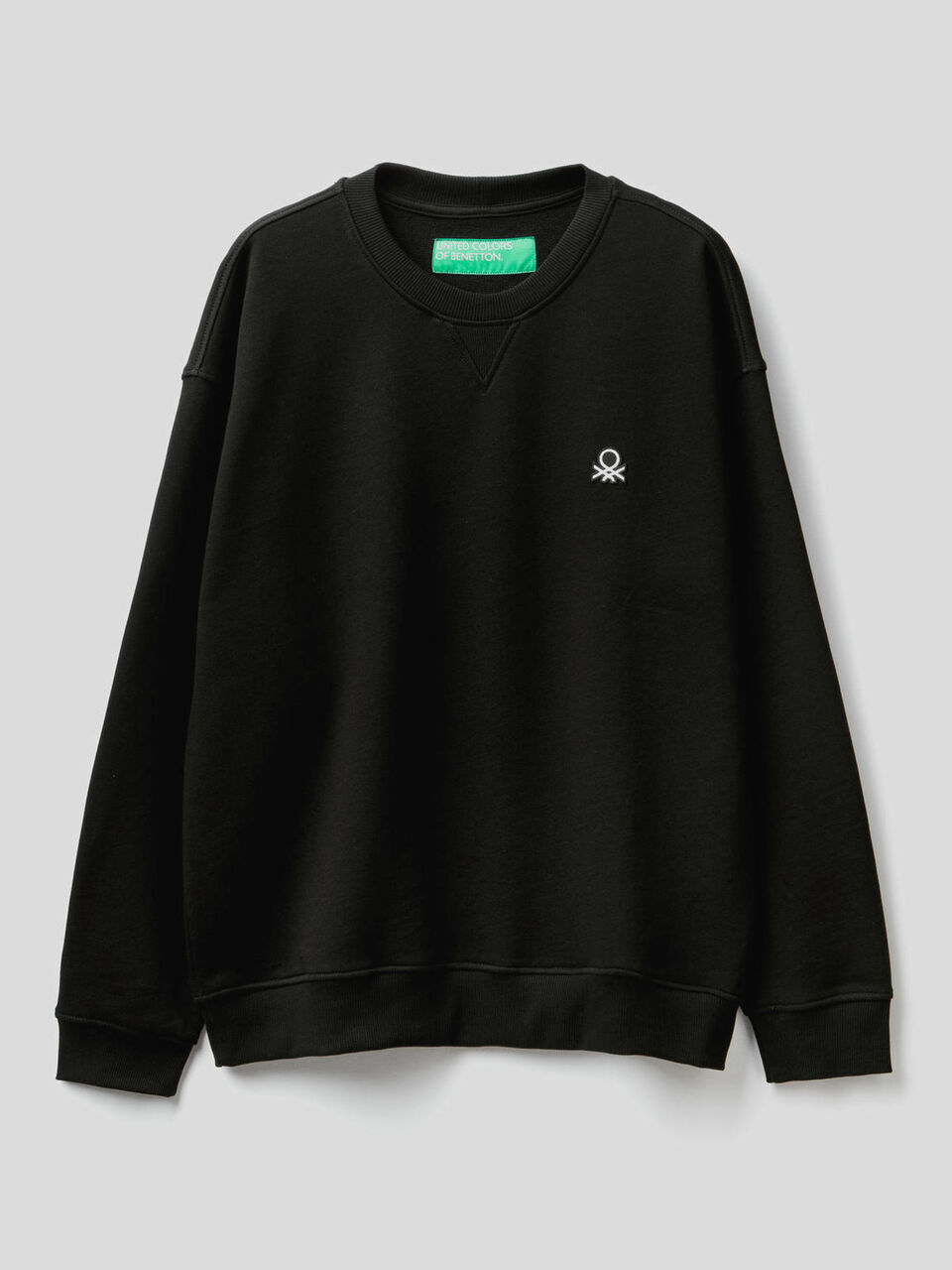 Felpa 100% cotone con logo applicato image number 1