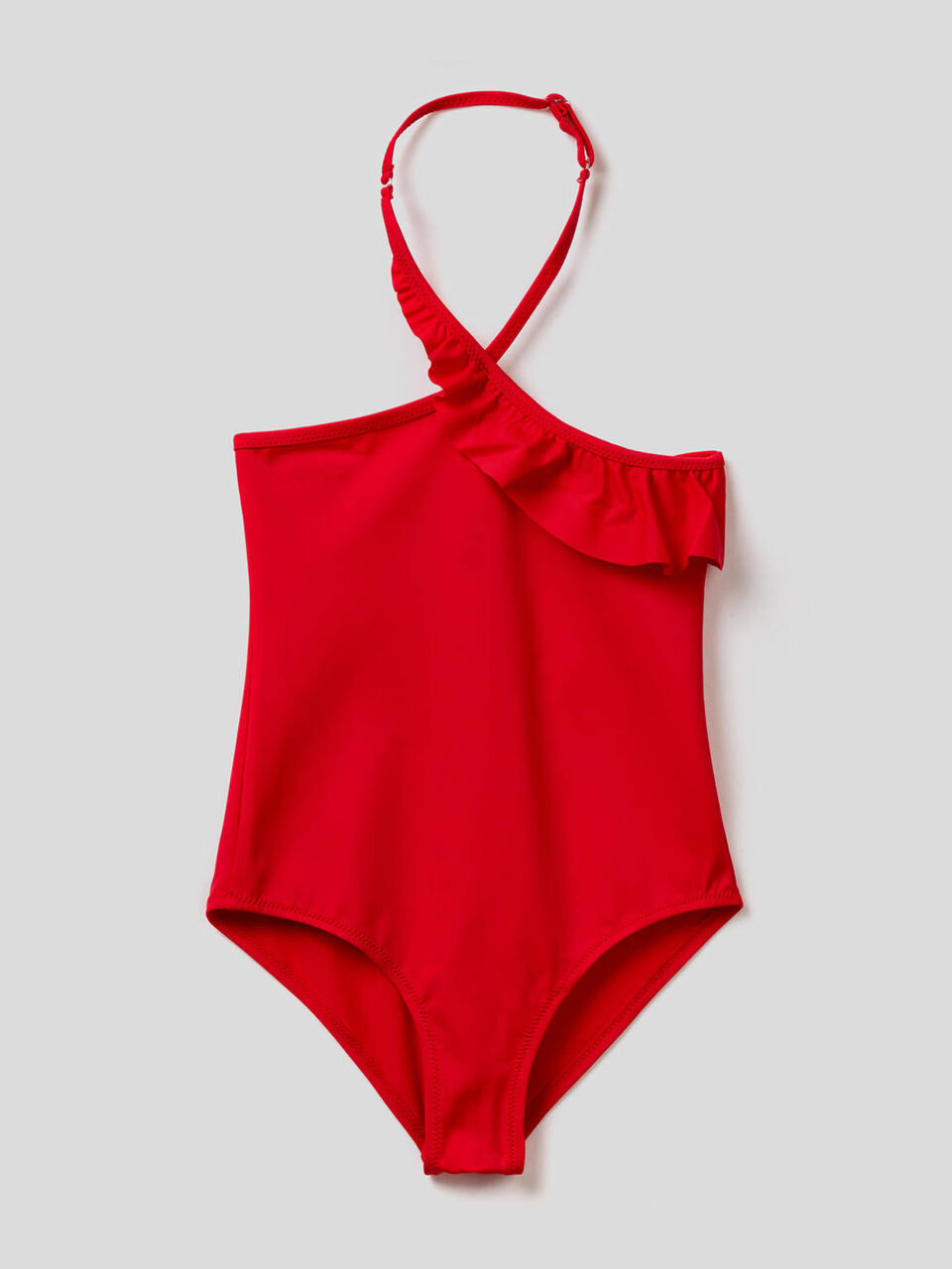 Costume intero in ECONYL® con volant image number 1