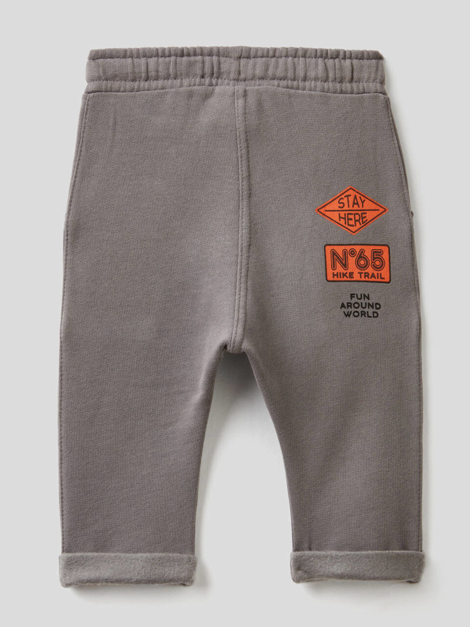 Pantaloni baggy fit in felpa image number 2