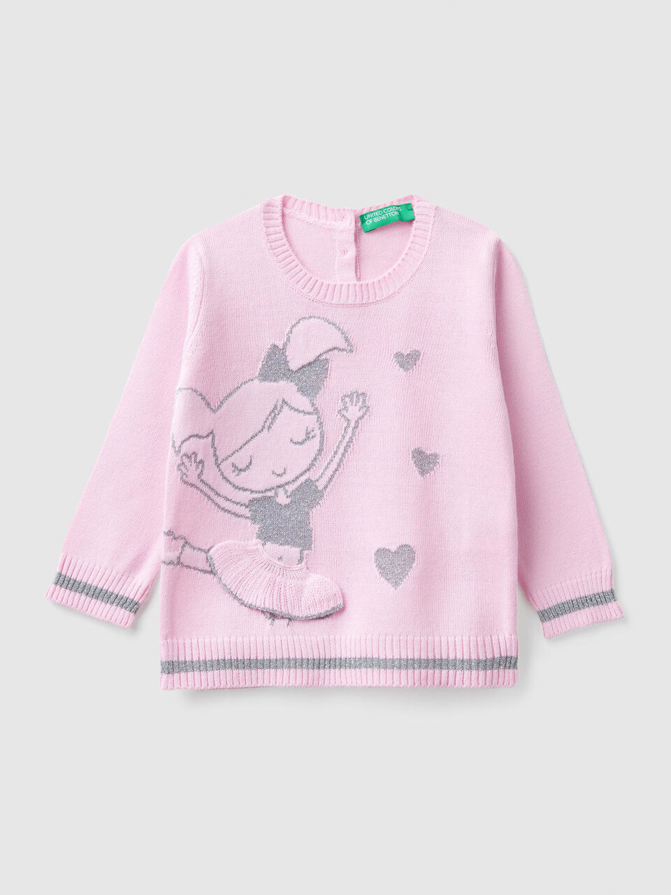 Maglia con intarsio ballerina image number 1