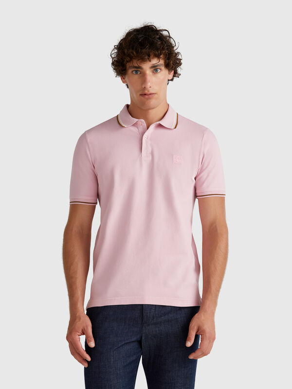 Polo slim fit rosa Uomo