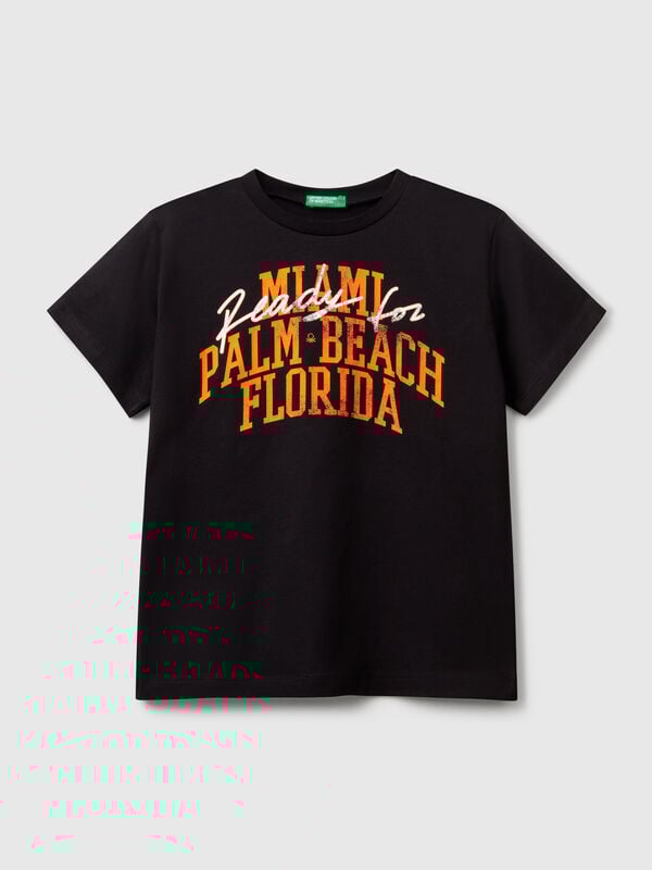T-shirt con stampa fluo Bambino