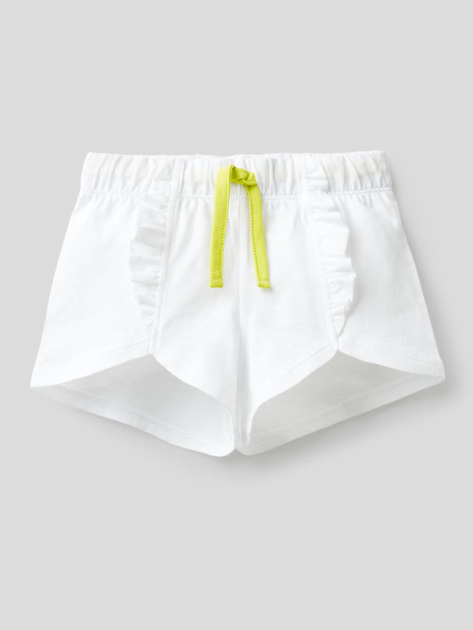 Shorts in 100% cotone con rouches image number 1