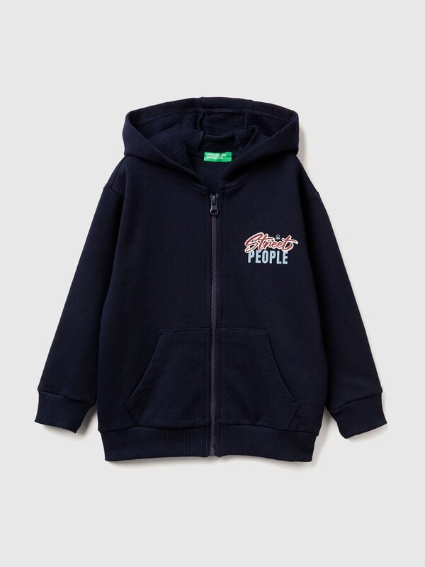 Felpa con stampa e cappuccio Bambino