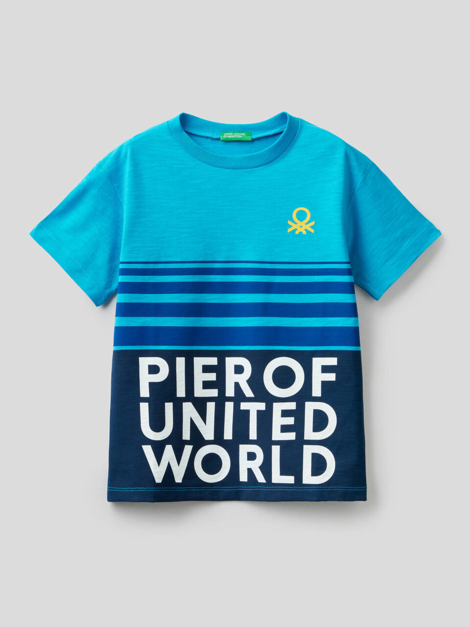 T-shirt in cotone con stampe image number 1