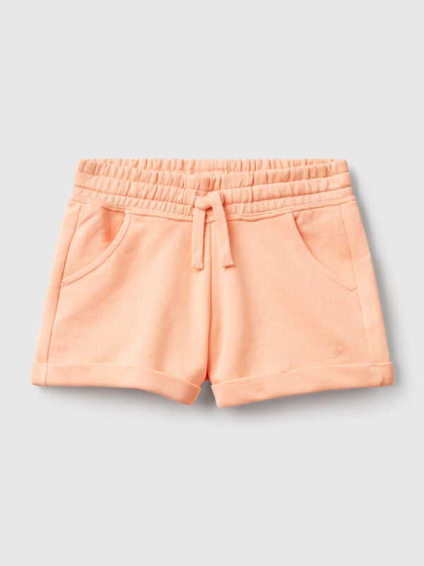 Shorts in felpa 100% cotone Bambina