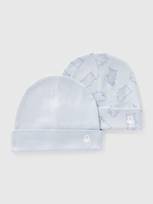 Due cappellini in cotone  Baby