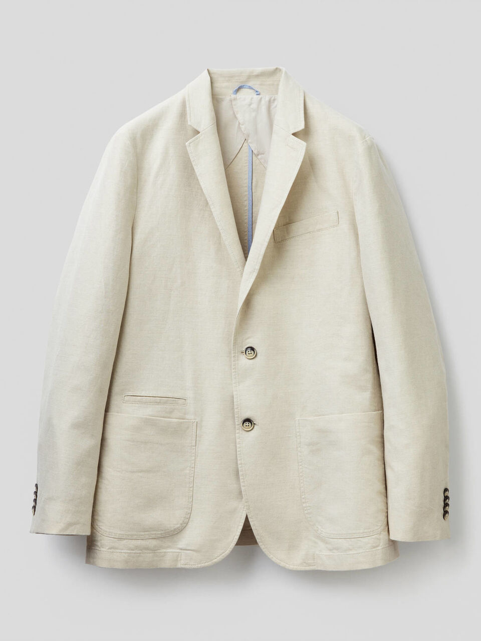 Blazer in misto lino image number 1