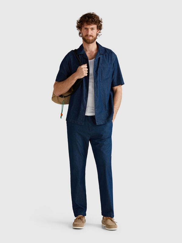 Pantaloni in chambray Uomo