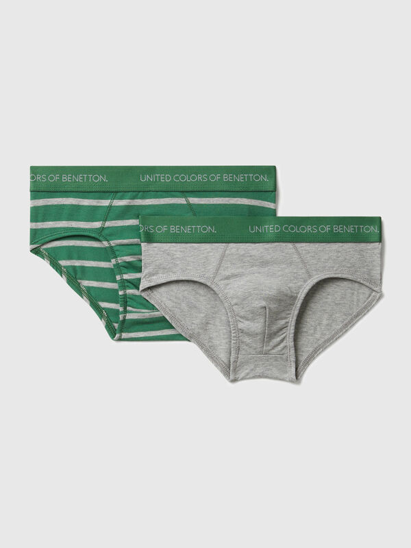 Due slip in cotone stretch Bambino