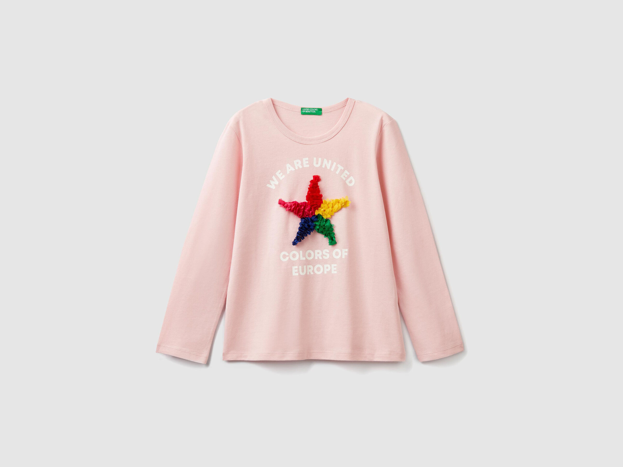 T-shirt con stampa e petali image number null
