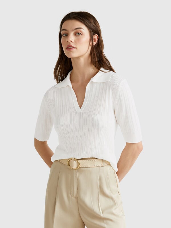 Polo in maglia a manica corta Donna