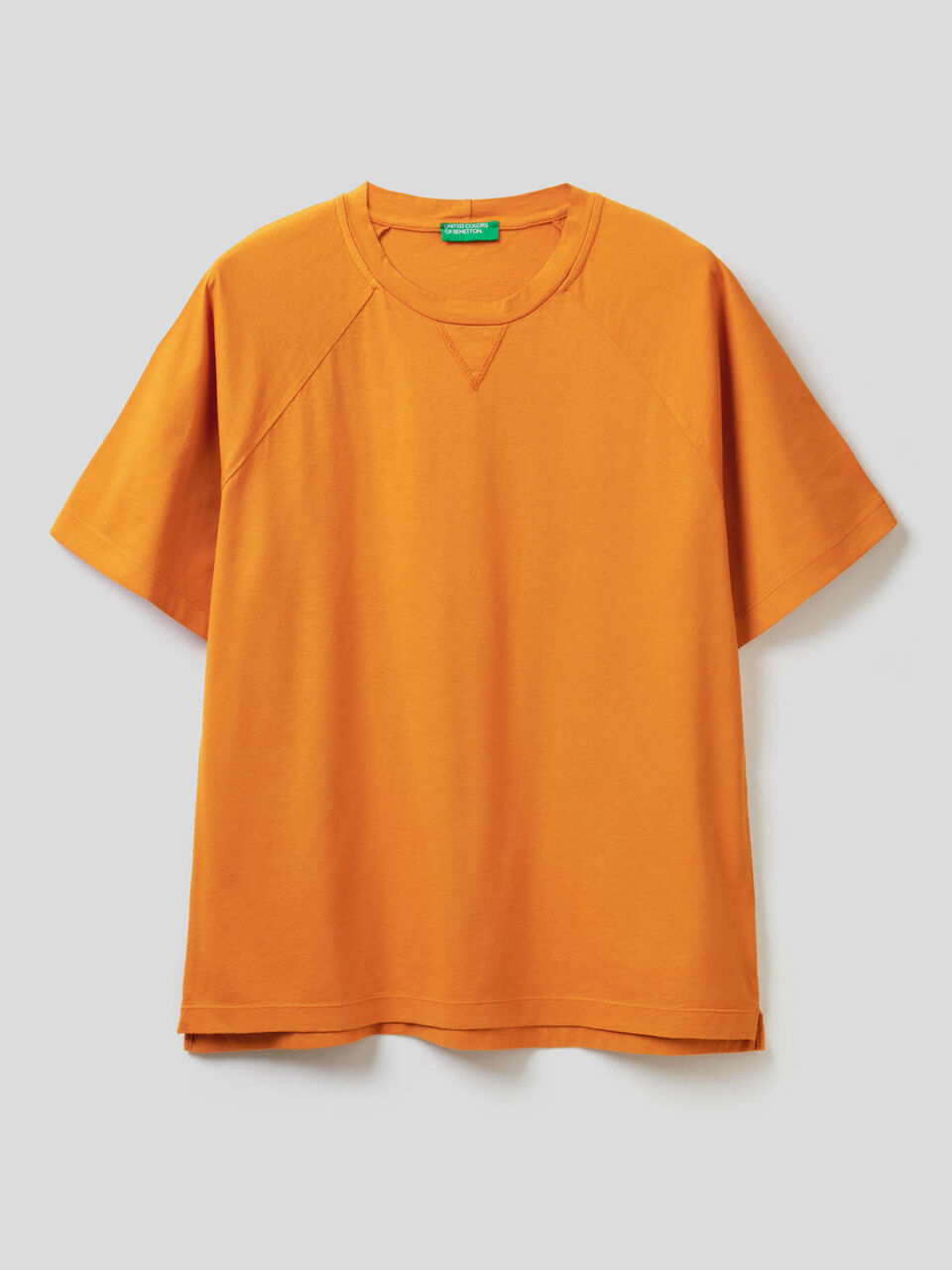T-shirt 100% cotone con manica raglan image number 1