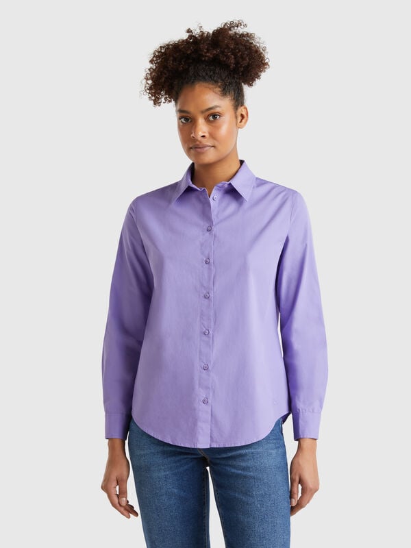 Camicia regular fit in cotone Donna