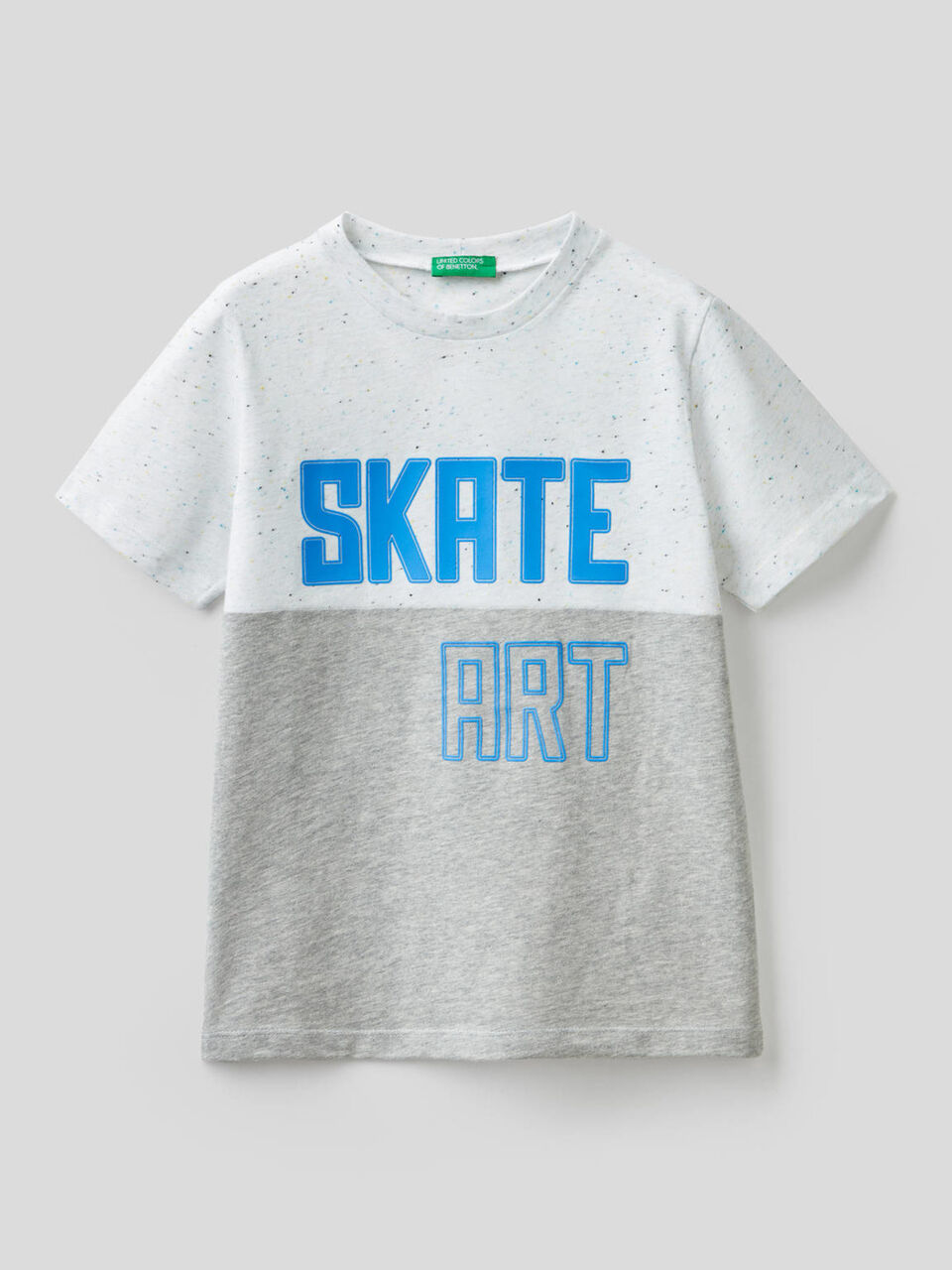 T-shirt bicolor con stampa image number 1