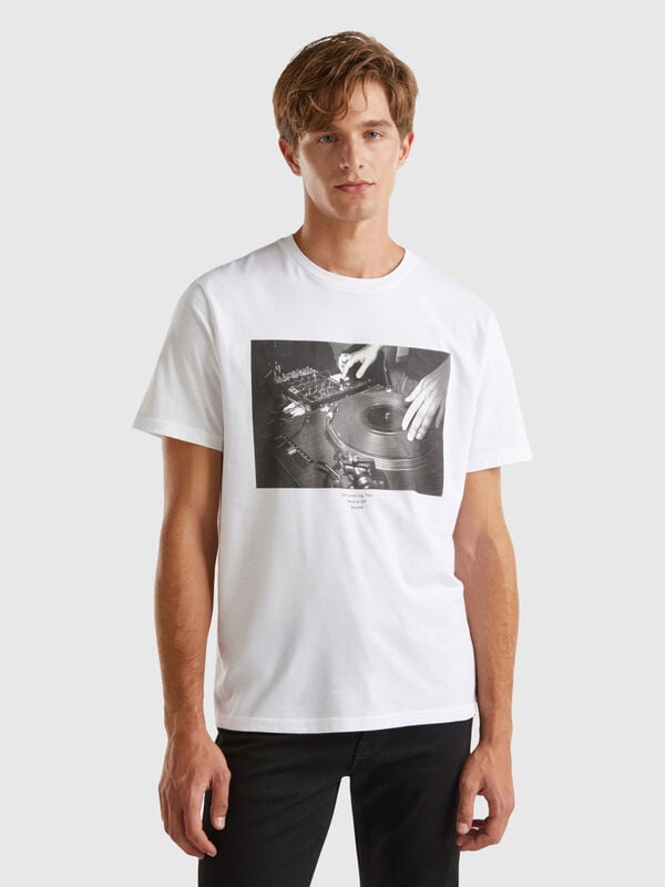 T-shirt con stampa fotografica Uomo