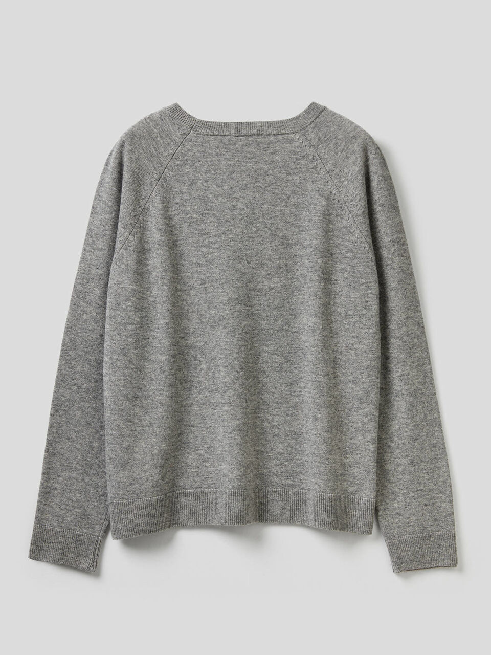 Maglia girocollo in misto lana e cashmere image number 2