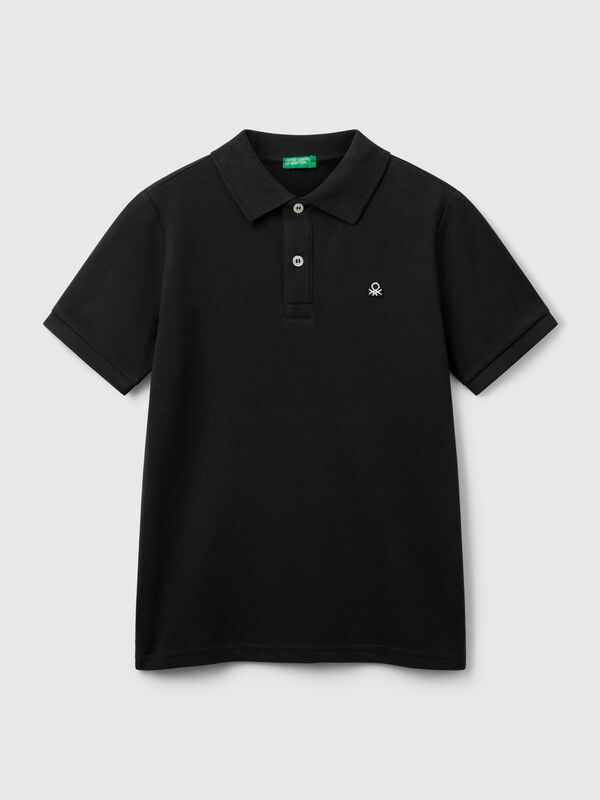 Polo slim fit in puro cotone Bambino