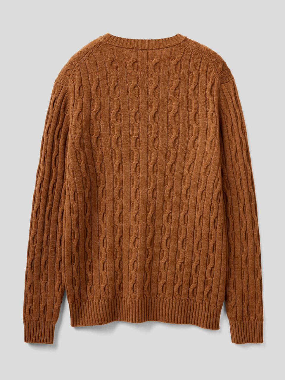 Maglia a trecce in misto lana image number 2