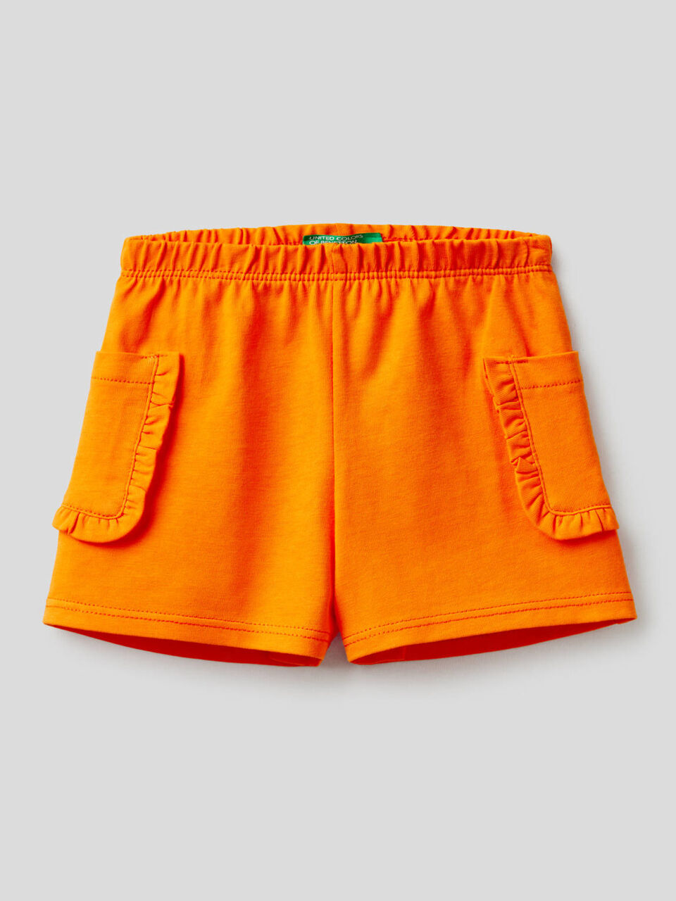 Shorts con tasche e rouches image number 1